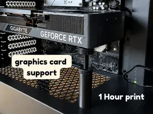 Graphics card support adjustable