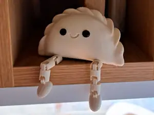 Articulated cute Polish Pierogi Olympics mascot