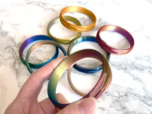 Faceted Bangle Multiple Sizes