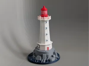 Lighthouse On The Rocks Miniature