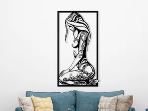 Frau Tribal Wandbild
