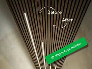 Acoustic panel cable cover and connector | WoodUpp