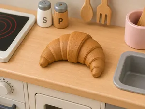 Croissant Spielgebäck für Kinderküche & Kaufladen