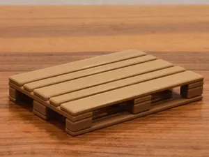 Pallet Euro scaled for PLAYMOBIL, no support