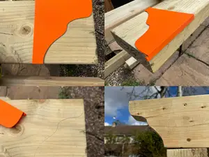 pergola Rafter template - 6'' timber cutting jig