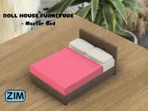 Doll House Furniture - Master Bed