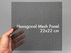 Hexagonal Mesh Panel | Easy 3D Print