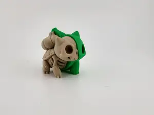 Bulbasaur Skeleton Stylized Pokémon Figure