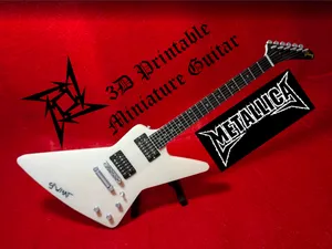 Metallica James Hetfield Gibson 83 mini guitar