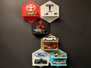 1:64 Diecast Hex Display Shelves