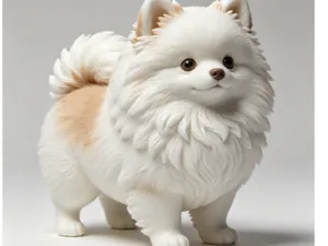 博美犬 模型摆件