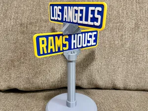 LA Rams "Rams House" street sign