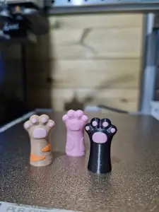 Cat Paw Pencil Topper - Black Cat