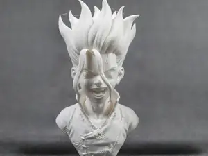 Senku Dr. Stone Bust 3D Print Model 270