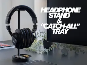 Headphone Stand Minimalist Round-Base