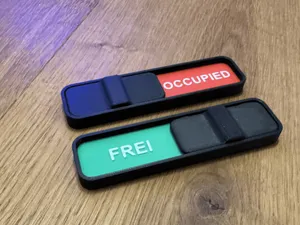 Status Sign – Free / Occupied | EN/DE
