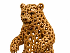 Bear Voronoi ,Sculpture