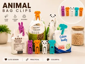 Cute Animal Bag Clips – Reusable Food Bag Sealing