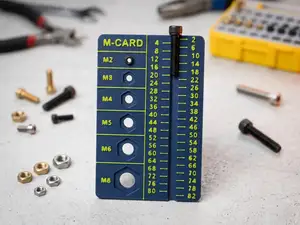 Dein Taschenmaß für Schrauben & Muttern - M-Card