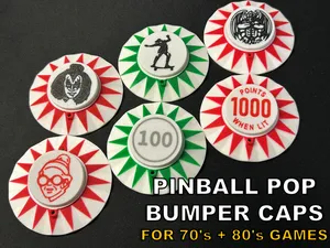 Pinball Pop Bumper Caps - Multiple Games