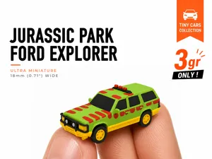 Tiny Jurassic Park Ford Explorer - Mini Car Series
