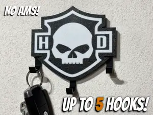 Harley Davidson Skull Key Hanger | No AMS Needed