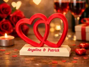 Moderne Herz Skulptur Hochzeit & Jahrestag Liebe