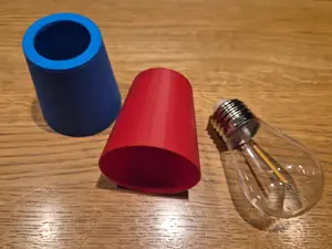 Lampshade for a LED E27 bulb 1W in string lights