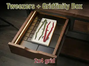 Tweezers Forceps Pliers Nippers + Gridfinity Box
