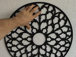 Huge Fantasy Cathedral Rose – Wall Decor