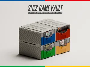 Stackable Super Nintendo/SNES Game Storage