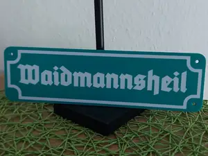 Waidmannsheil Schild Jägergruß