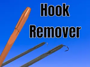 Fish hook remover, remove hook, de-hook