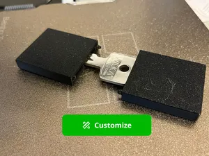 Minimalist Key box - Hide-a-key (PARAMETRIC)