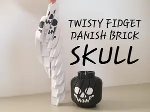 Twisty fidget danish brick skull