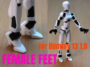 Female feet for Dummy 13 V1.0