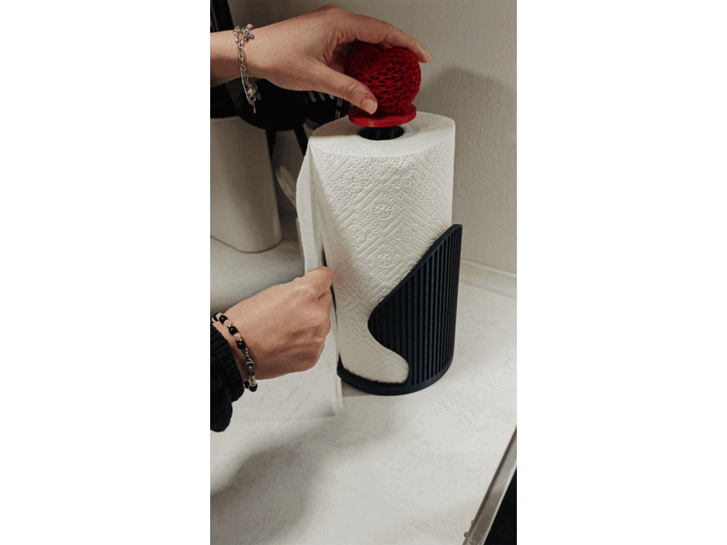 Kitchen Paper Towel Holder with Anti-Spin Lock