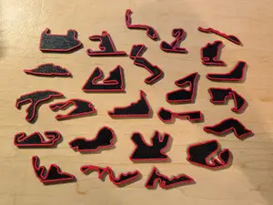 Formula 1 Circuit Magnets with F1 logo box