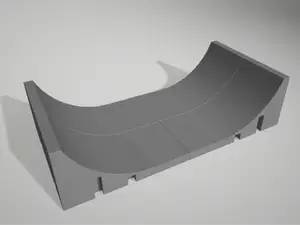 Fingerboard Half Pipe / Mini Ramp - Modular