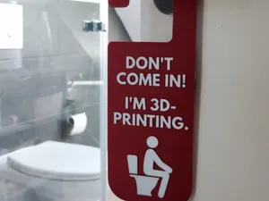 Funny Bathroom Door Sign