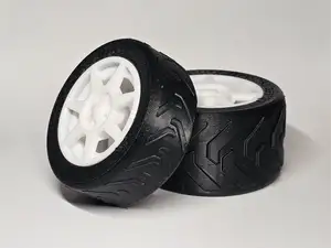 Wheel and Tire Set for Model Cars