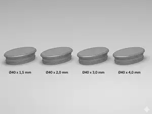 Round Tube Plug - 40mm multiple tube thicknesses