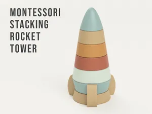 Montessori Stacking Rocket