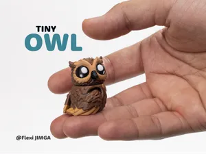 Mini Owl - Articulated & Keychain