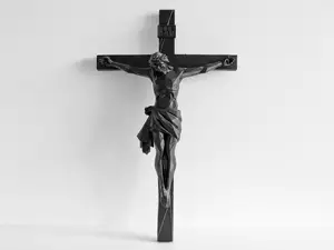 Jesus on a Cross / Crucifix - Geometric Sculpture