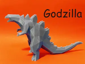 lowpoly godzilla 哥斯拉