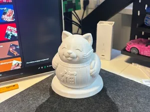 Lucky Fortune Cat | Zen Maneki-Neko Figurine