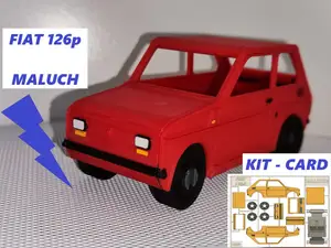FIAT 126P - MALUCH kit card - car model
