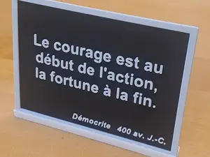 Courage Motivation Card – French
