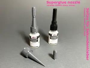 Spitze und Kappe für Sekundenkleber